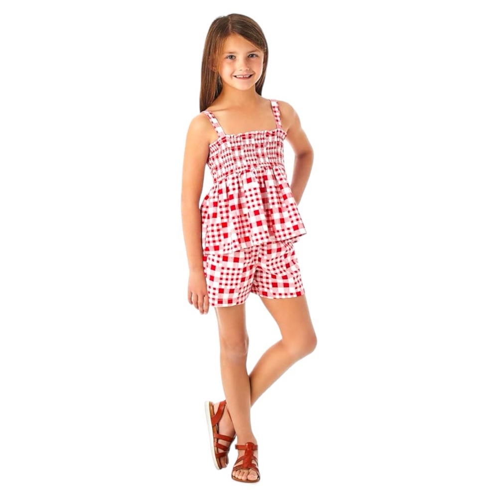 2-Piece Girls Tank & Short Set 4/5, 6, 7/8 - Picture 2 of 7